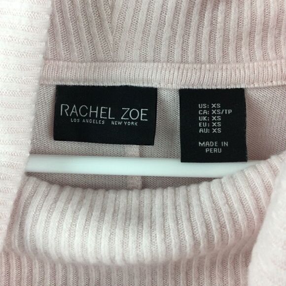 Rachel Zoe Pink Sweater,‎  Pastel Pink Cowl Neck Top, Size - XS - Picture 2 of 9